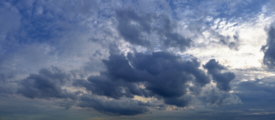 Wall Mural - clouds white soft in the vast blue sky