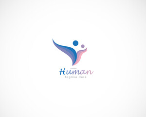 Wall Mural - human logo creative color design modern