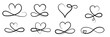© Maksim - Infinity love symbol, Hand drawn valentine heart infinity sign. wedding design vector elements.