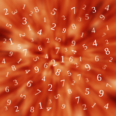 abstract background of numbers, mathematics concept