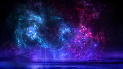 Wall Mural - science fiction wallpaper. beauty of deep space. colorful graphics for background, like water waves,
