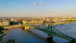 Urlaub Budapest Freiheitsbrücke Panoramablick 