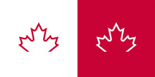 Maple Leaf Logo. Canada Leaves Vector Icon. Symbol Illustration.
