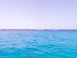 View to the shore of Red sea