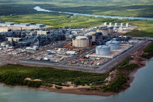 Aerial Image Of Industrial Plant In Construction