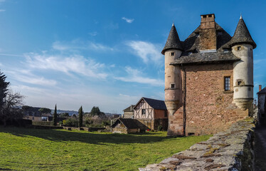 Wall Mural - Juillac (Corrèze, France) - Vue panoramique du manoir des miracles