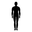 © viktorijareut - Male anatomy human front and side view body silhouette