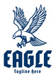 flying eagle mascot logo