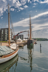 Wall Mural - Graasten harbor in the southern part of Denmark