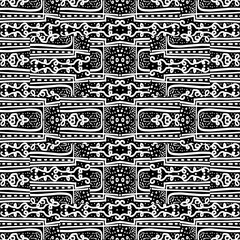 Wall Mural - Black and White Modern Ornate Pattern