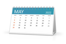 Table Calendar 2022 May