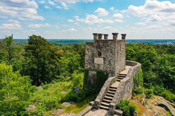 Denecourt Tower in the forest of Fontainebleau