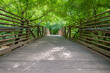 Bridge across Four Mile Creek on the Four Mile Creek Greenway Trail, Charlotte, North Carolina
