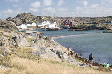 view of the village on the coast