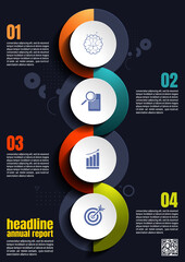 infographics business, process chart design template for presentation, abstract timeline elements.