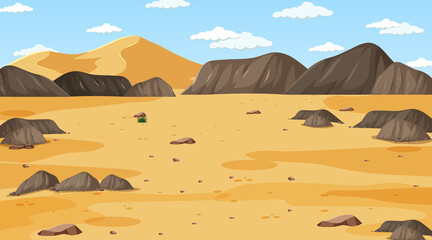 Poster - Desert forest landscape at daytime scene