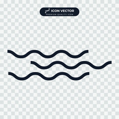 Wall Mural - wave icon symbol template for graphic and web design collection logo vector illustration