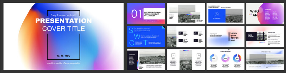 Canvas Print - vector presentation templates. infographic elements for use in presentation, flyer and leaflet, seo,
