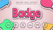 © rwgusev - Badge - edit text effect, font style