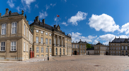 Sticker - view of the Amalienborg Palace in Copenhagen