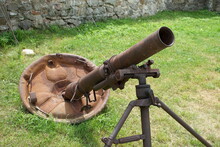 Old, Historic Mortar On Fort Square 