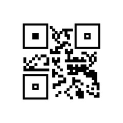 qr code icon. technology sign illustration