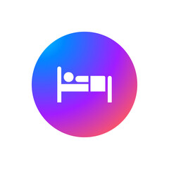 Canvas Print - Bed - Sticker