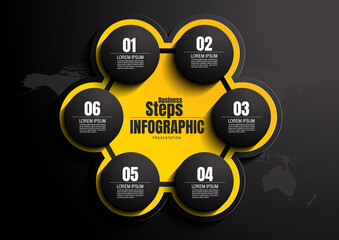 infographics business, process chart design template for presentation, abstract timeline elements.