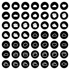 Wall Mural - cloud icon set vector sign symbol