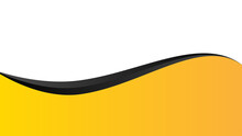 Yellow Black Wavy Shape Background