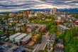 © Jacob - Aerial View of the downtown Anchorage, Alaska Skyline during Summer