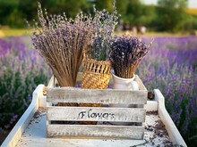 Lavender In A Basket