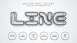 © rwgusev - Line - editable text effect, font style