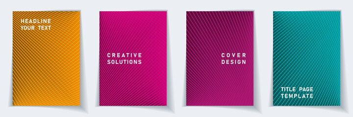 crossed lines halftone cover page templates batch
