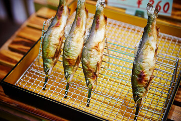 Poster - Salt-grilled fish, Grilled skewers 