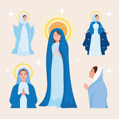 Wall Mural - Assumption of Mary icon group