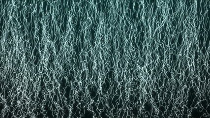 Wall Mural - Flowing abstract shine glowing particles with trail. Spider web
