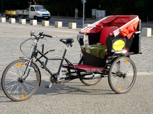 Pedicab Cycle Rickshaw Trishaw Bike Cab  Berlin Germany