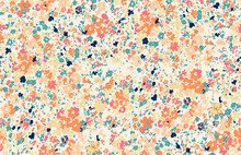 Liberty Floral Pattern, Perfect For Fabrics And Decoration