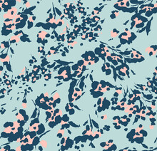 Floral Animal Skin Pattern, Perfect For Fabric And Decoration