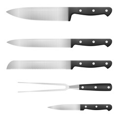 Wall Mural - Kitchen knife set