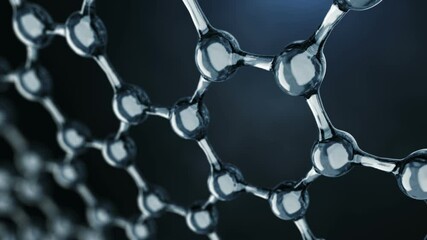 Wall Mural - seamless looped molecule or atom in a science or medical background