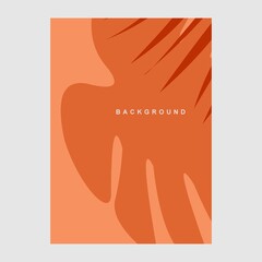 Wall Mural -  wallpapers with tropical leaves and plants in minimal simple.Vector abstract backgrounds .banners, posters, cover design templates, social media stories.