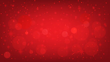 Christmas Background Red. Holiday Christmas, Magic Nature Fantasy Snowfall Texture Decoration. Vector Illustration
