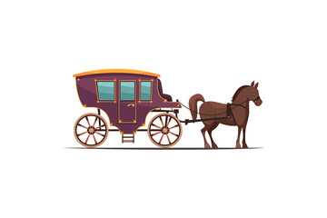  car horse wagon, old modern ground transportation