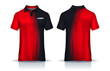 t-shirt polo templates design. uniform front and back view.
