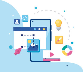 web design in smartphone