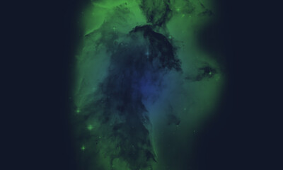 Wall Mural - space background with realistic nebula and galaxy