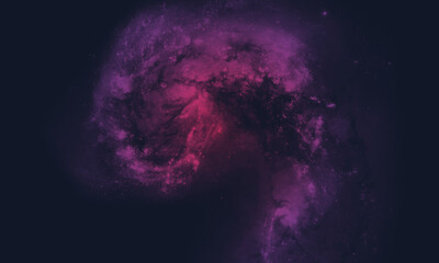 Wall Mural - space background with realistic nebula and galaxy