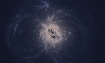 Wall Mural - space background with realistic nebula and galaxy